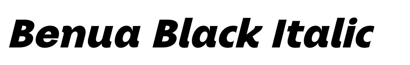 Benua Black Italic